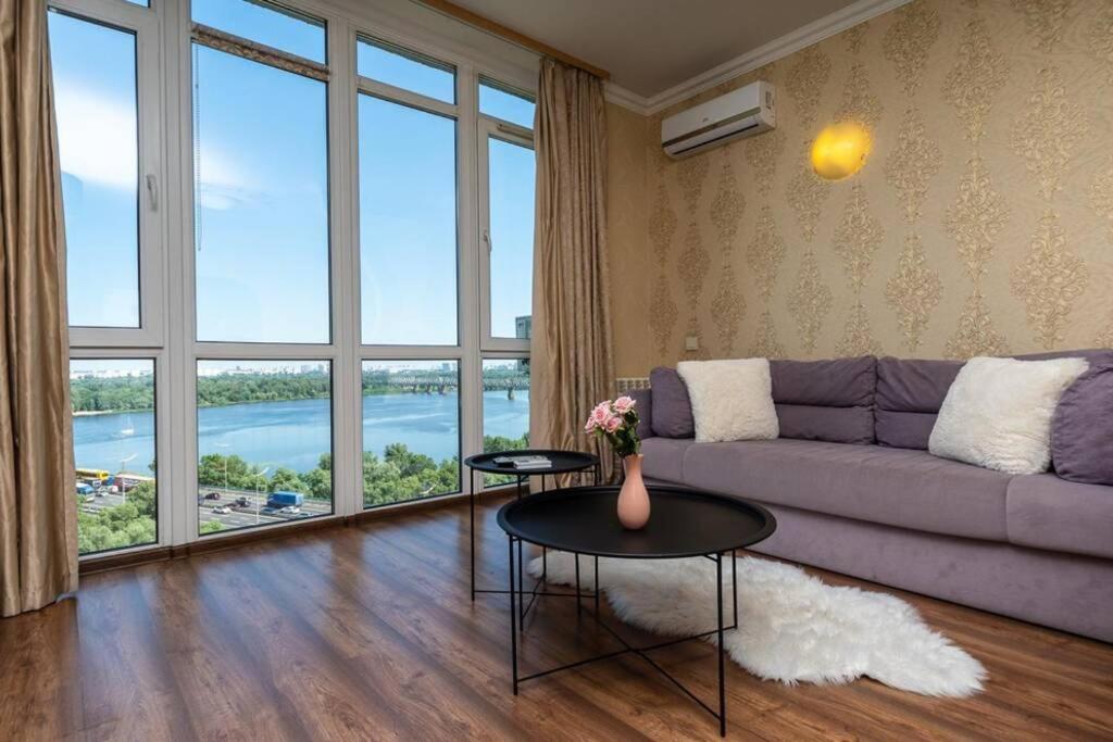 Apartments With Crazy Panoramic View Of The Dniepr Kiev Extérieur photo